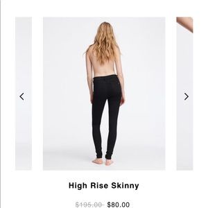 Rag and bone high rise skinny jean